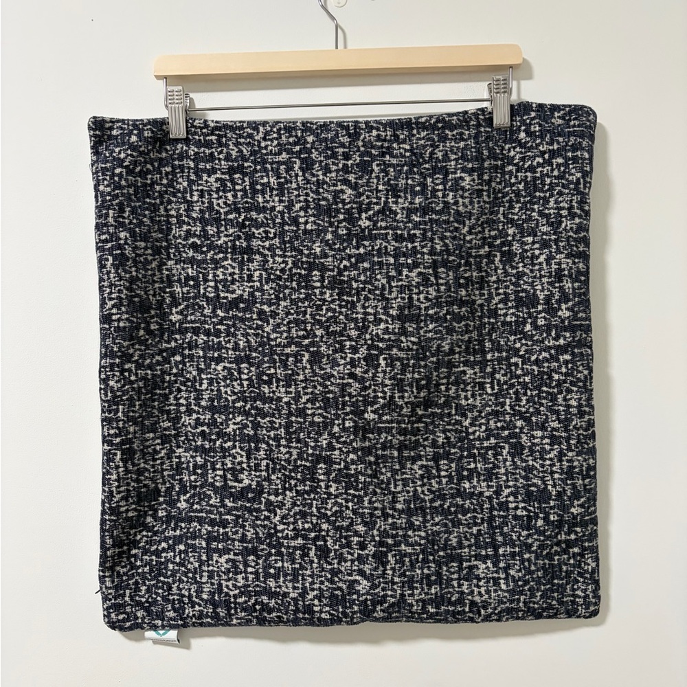 Westex Navy Printed Textured Throw Pillow Accent Pillow Cover 20x20